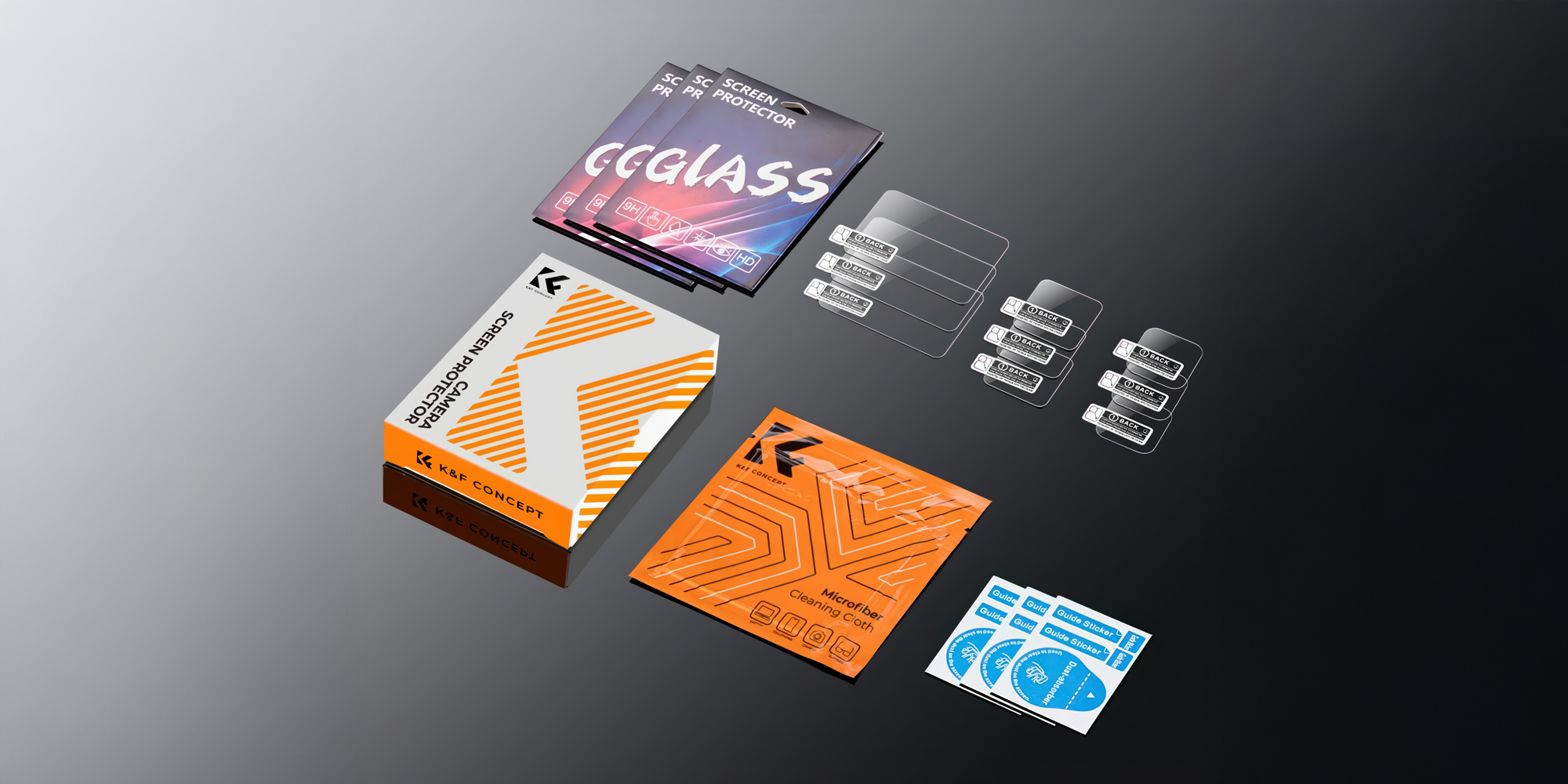 Zestaw osłon LCD K&F Concept do GoPro Hero 9 / 10 / 11 / 12